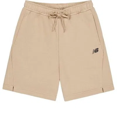 New Balance Nb Logo Cotton Short 'pink' In Neutral