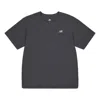 New Balance Nb Logo Cotton T-shirt 'grey' In Black