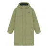 New Balance Nb Logo Print Long Down Jacket 'green'