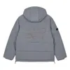 New Balance Nb Logo Winter Down Jacket 'light Grey' In Gray