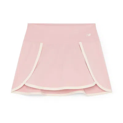 New Balance Nb Tennis Skirt In Orb Pink,linen