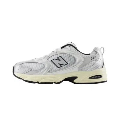 New Balance 530 Low-top Sneakers In Silver Metallic With Summer Fog And Nb Navy