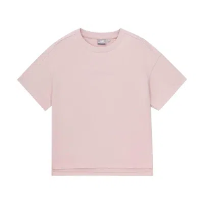 New Balance Nb官方正品女款百搭运动休闲宽松圆领短袖t恤5ed37272 In Pink