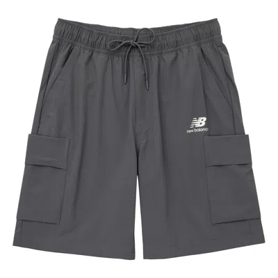 New Balance Nbx Holiday Woven Pocket Shorts 'grey' In Gray