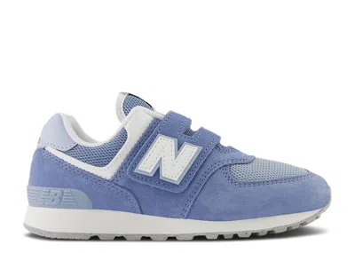New Balance 574 Hook & Loop Little Kid Wide 'mercury Blue'