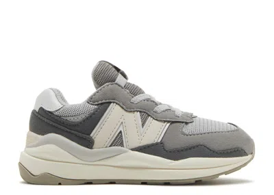 New Balance Babies'   57/40 Bungee Toddler 'castlerock Moonbeam' In Gray