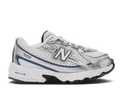 New Balance Babies'   740 Bungee Lace Toddler 'navy White' In Gray