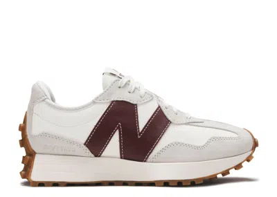 New Balance Staud X Wmns 327 'grey Burgundy' In Green