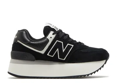 New Balance Wmns 574+ 'black White'