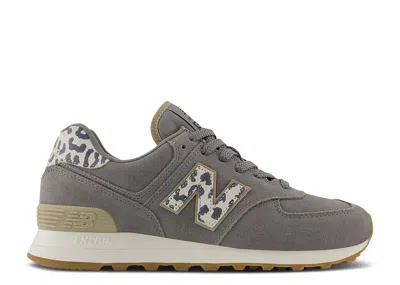 New Balance Wmns 574 'harbor Grey Leopard' In Gray