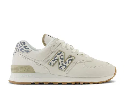 New Balance Wmns 574 'sea Salt Leopard' In White