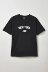 New Balance New York Graphic Tee In Black, Men's At Urban Outfitters In Black
