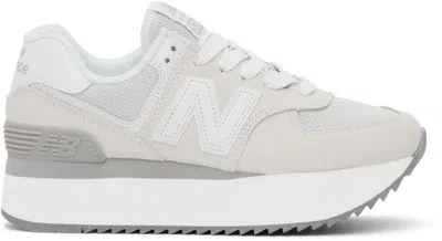 New Balance Off-white 574+ Sneakers In Reflection