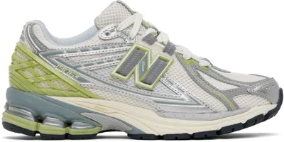 New Balance Off-white & Green 1906r Trainers In Sea Salt