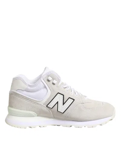 New Balance Off White Suede Sneakers Shoes In Neutral