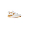 New Balance Orange Synthetic Leather Sneaker