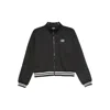 New Balance Zip-up Striped-cuff Jacket In Black