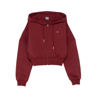 New Balance Cotton Tops In Burgundy
