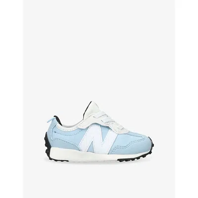 NEW BALANCE KIDS' 327 SUEDE AND LEATHER LOW-TOP TRAINE