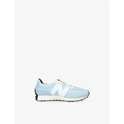 New Balance Pale Blue Kids' 327 Suede And Woven Low-top Trainers Eur 36 /3.5 Uk