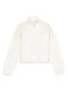 New Balance Panelled Zip Jacket In White
