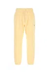 New Balance Pastel Yellow Cotton Joggers In Yellow