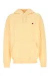 New Balance Hooded Cotton Sweatshirt Kangaroo Pocket In Orange