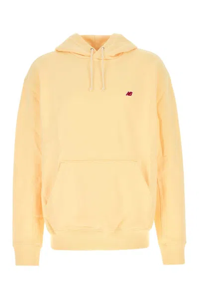 NEW BALANCE NEW BALANCE PASTEL YELLOW COTTON SWEATSHIRT