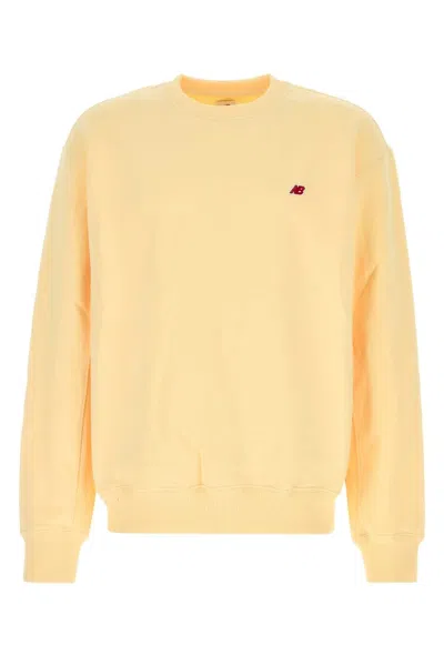 New Balance Pastel Yellow Cotton Sweatshirt