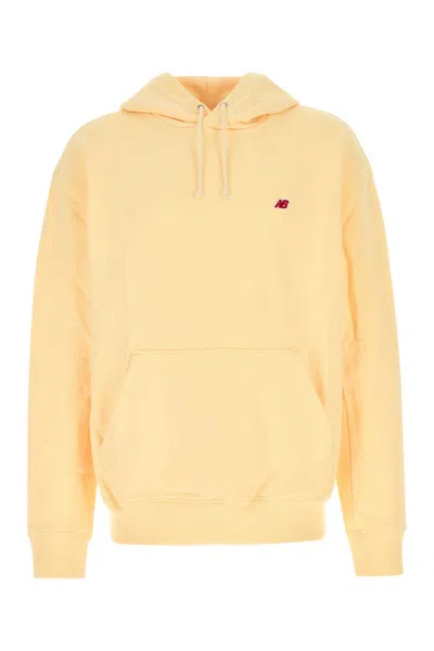 NEW BALANCE PASTEL YELLOW COTTON SWEATSHIRT