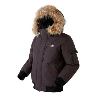 New Balance Patrol Down Jacket 'black Brown' In Multi
