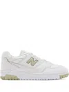 New Balance Perforated Leather Lace-up Sneakers In White
