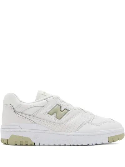 New Balance Perforated Leather Lace-up Sneakers In White