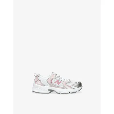 NEW BALANCE PINK COMB KIDS' 530 WOVEN TRAINERS EUR 36 /3.5 UK