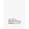 New Balance Pink Kids' 1906 Brand-patch Leather And Mesh Low-top Trainers Eur 37 / 4 Uk In Pink
