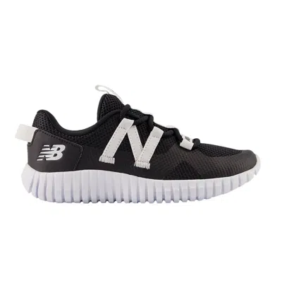 Pre-owned New Balance Playgruv V2 Bungee Little Kid Wide 'black White' | Kid's Size 10.5