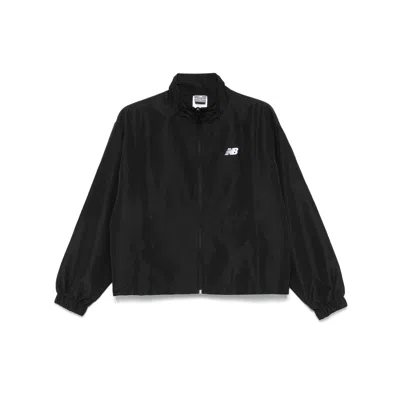 New Balance Polyester Jackets In Black