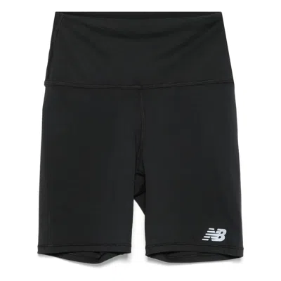 New Balance Polyester Shorts In Black
