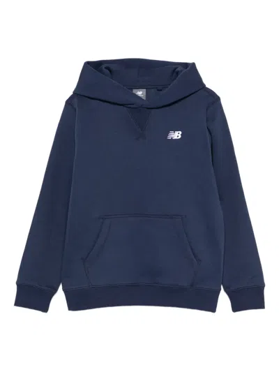 New Balance Kids' Pouch-pocket Hoodie In Blue