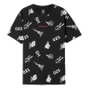New Balance Printing Short Sleeve Couple Style Black In Black