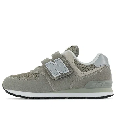 New Balance (ps)  574 Hook And Loop 'core Pack - Grey White' In Gray