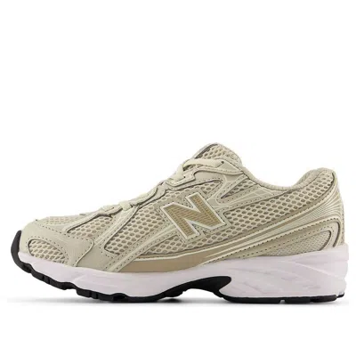 New Balance (ps)  740 Bungee Lace 'grey Wolf Lime' In Brown
