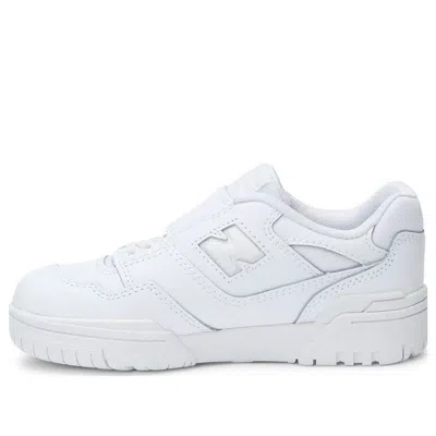 New Balance (ps)  Nb 550 Bungee Lace With Top Strap 'triple White'
