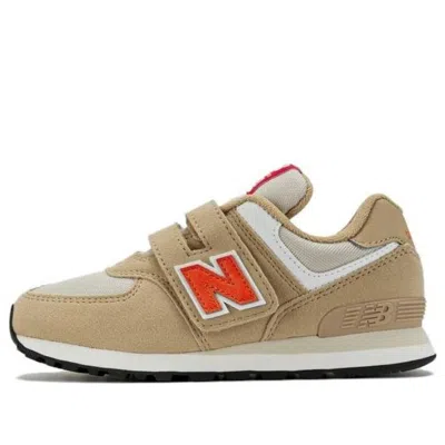 New Balance (ps)  Nb 574 'khaki Orange' In Multi
