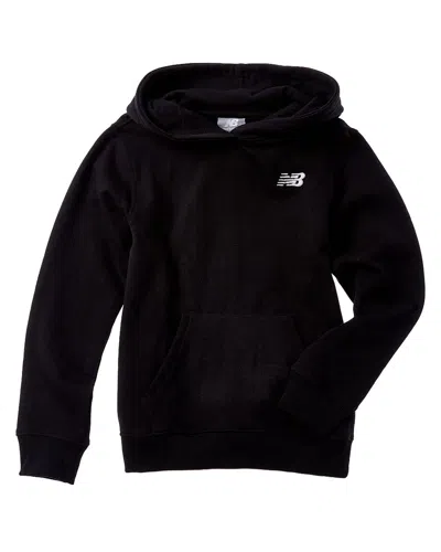 New Balance Pullover Fleece Hoodie In Black