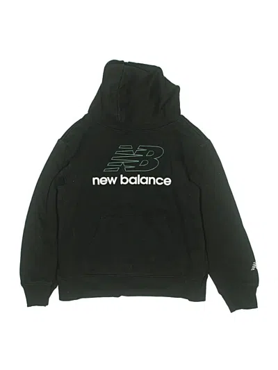 Pre-owned New Balance Kids' Pullover Hoodie In Black