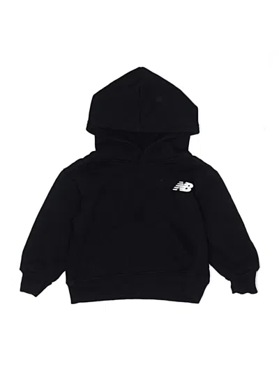 Pre-owned New Balance Kids' Pullover Hoodie In Black