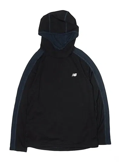 Pre-owned New Balance Kids' Pullover Hoodie In Black