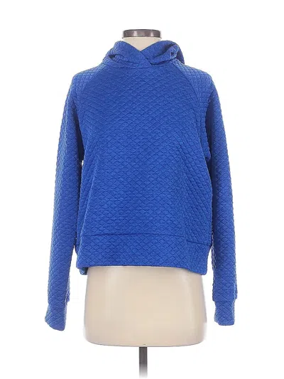 Pre-owned New Balance Pullover Hoodie In Blue