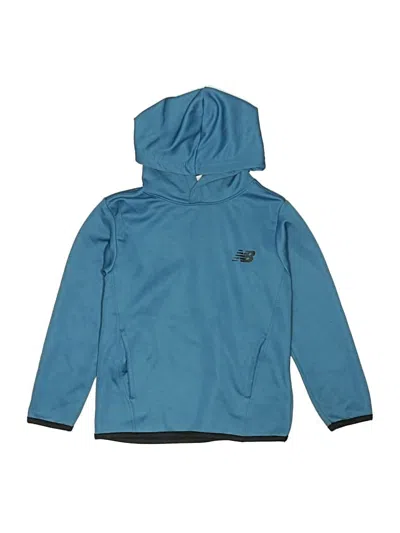 Pre-owned New Balance Kids' Pullover Hoodie In Blue